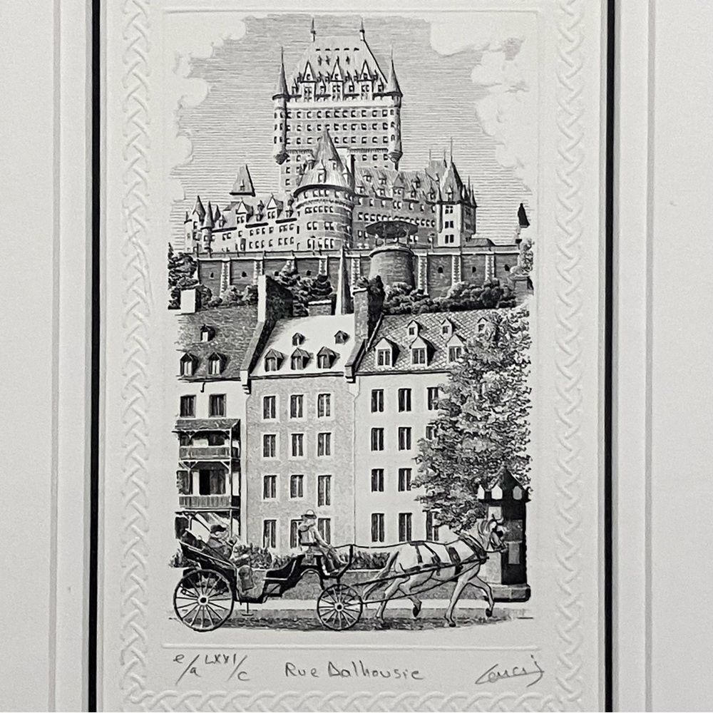 JEAN CENCIG Intaglio Etching / DALHOUSIE STREET Toronto / ARTIST PROOF 71 of 100